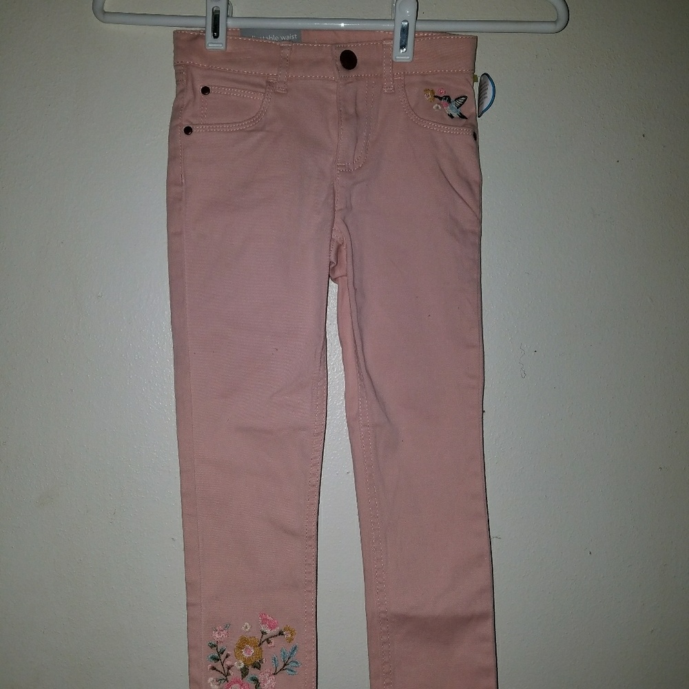 Carter, NWT, girl's jeans, pink, size 5